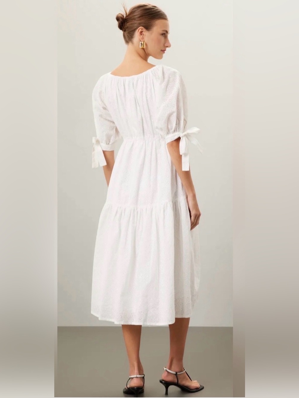 NWT Free People Eliza Faulkner Jolen White Eyelet Dress - Picture 2 of 7